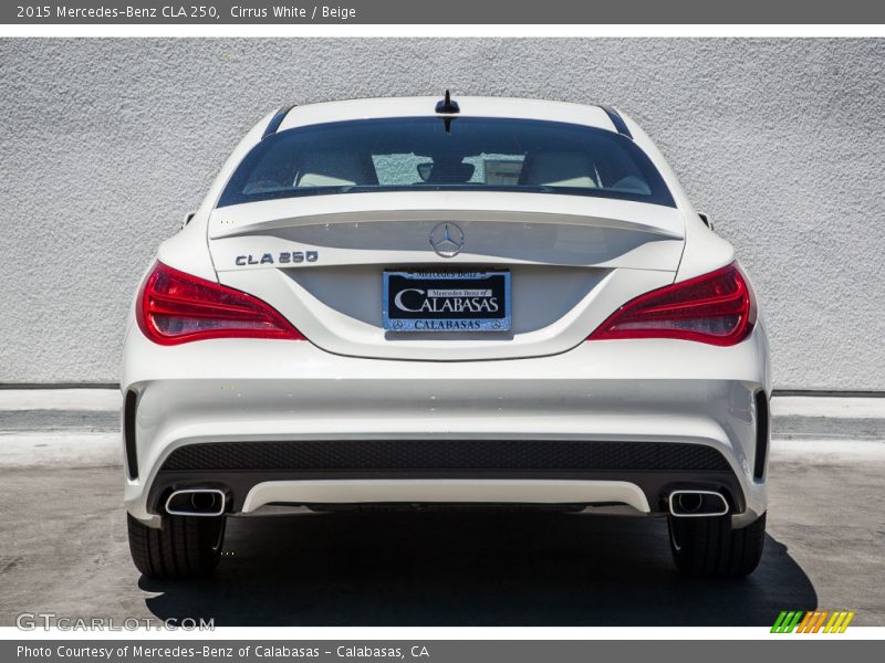 Cirrus White / Beige 2015 Mercedes-Benz CLA 250