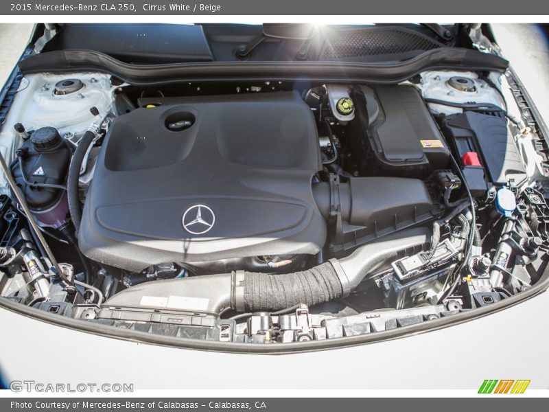 Cirrus White / Beige 2015 Mercedes-Benz CLA 250
