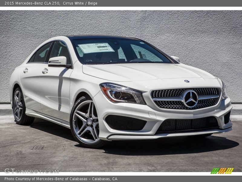 Cirrus White / Beige 2015 Mercedes-Benz CLA 250