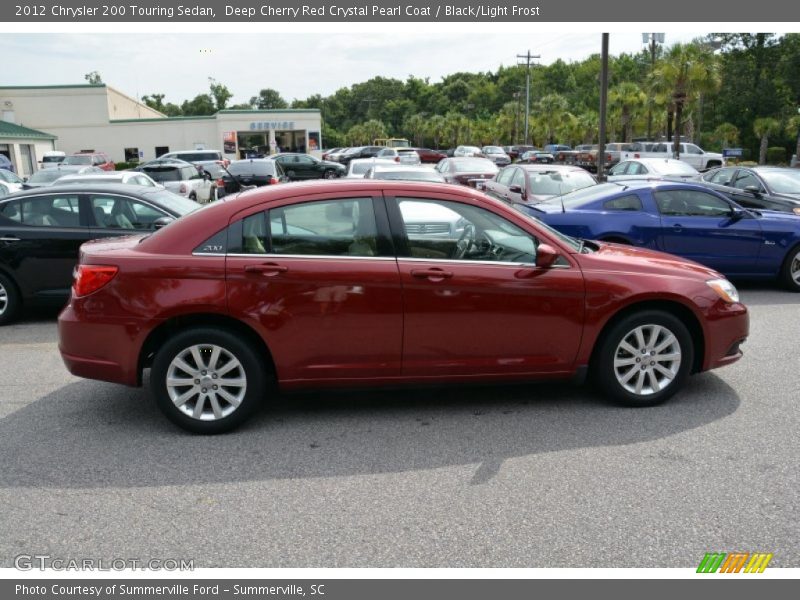Deep Cherry Red Crystal Pearl Coat / Black/Light Frost 2012 Chrysler 200 Touring Sedan