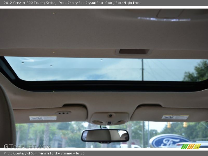 Deep Cherry Red Crystal Pearl Coat / Black/Light Frost 2012 Chrysler 200 Touring Sedan