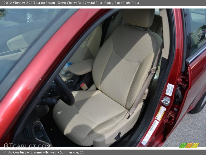 Deep Cherry Red Crystal Pearl Coat / Black/Light Frost 2012 Chrysler 200 Touring Sedan