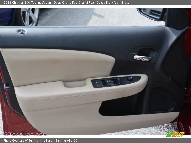Deep Cherry Red Crystal Pearl Coat / Black/Light Frost 2012 Chrysler 200 Touring Sedan