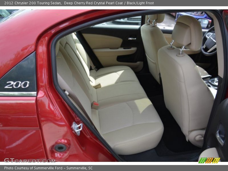 Deep Cherry Red Crystal Pearl Coat / Black/Light Frost 2012 Chrysler 200 Touring Sedan