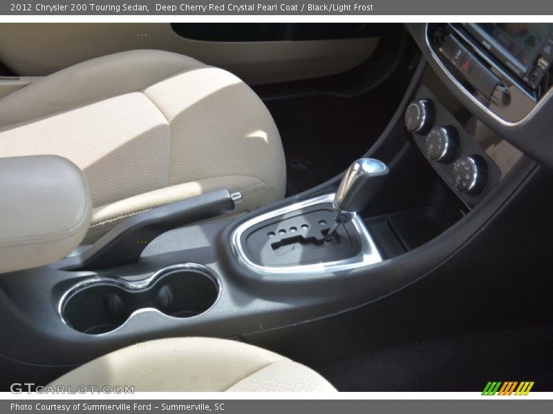 Deep Cherry Red Crystal Pearl Coat / Black/Light Frost 2012 Chrysler 200 Touring Sedan