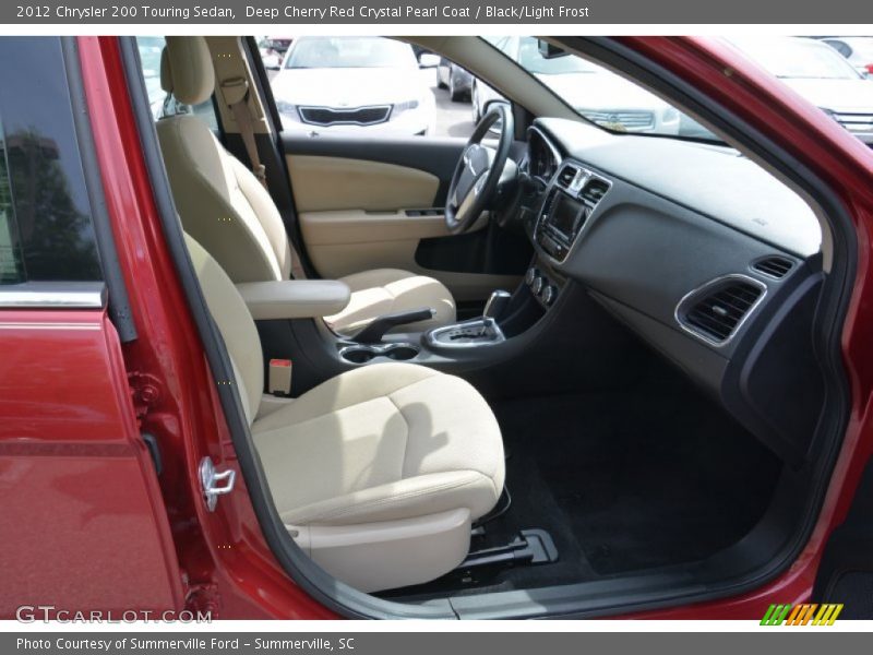 Deep Cherry Red Crystal Pearl Coat / Black/Light Frost 2012 Chrysler 200 Touring Sedan