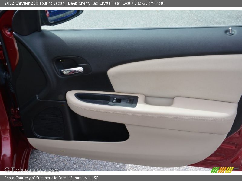 Deep Cherry Red Crystal Pearl Coat / Black/Light Frost 2012 Chrysler 200 Touring Sedan