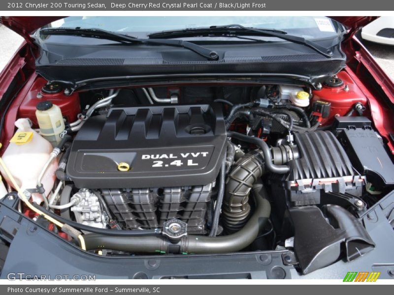 Deep Cherry Red Crystal Pearl Coat / Black/Light Frost 2012 Chrysler 200 Touring Sedan