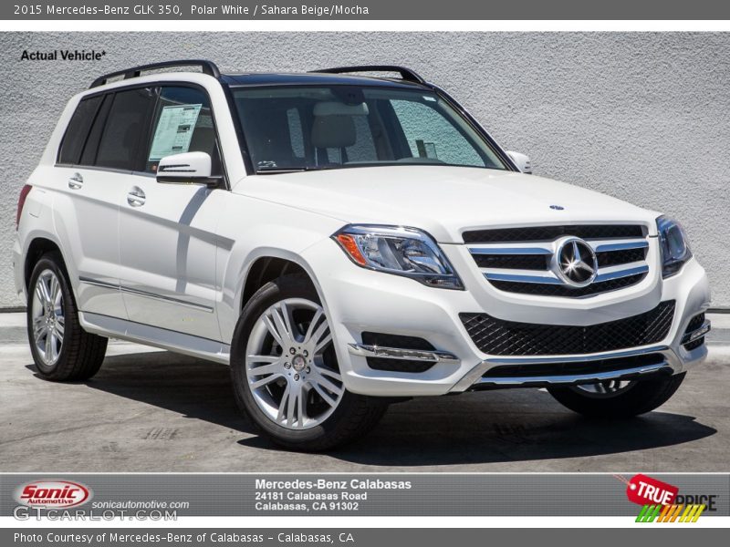 Polar White / Sahara Beige/Mocha 2015 Mercedes-Benz GLK 350