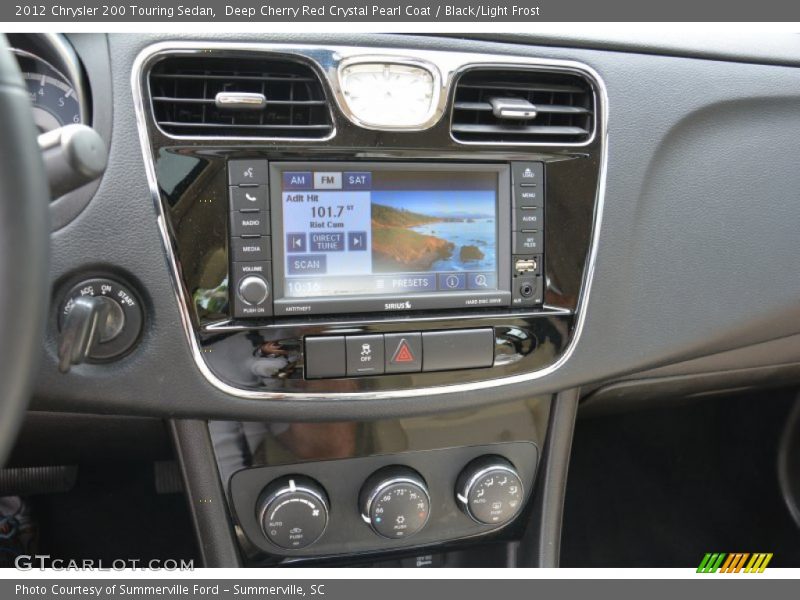 Deep Cherry Red Crystal Pearl Coat / Black/Light Frost 2012 Chrysler 200 Touring Sedan