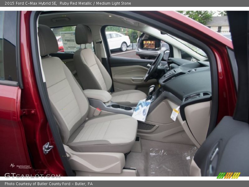 Ruby Red Metallic / Medium Light Stone 2015 Ford C-Max Hybrid SE