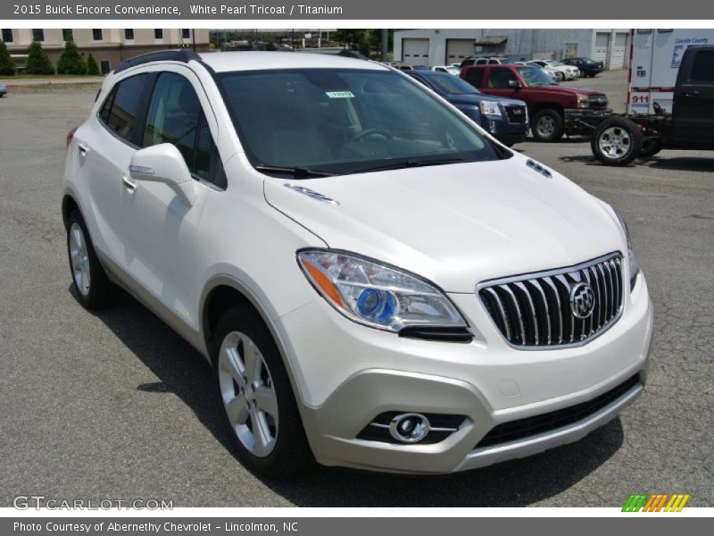 White Pearl Tricoat / Titanium 2015 Buick Encore Convenience