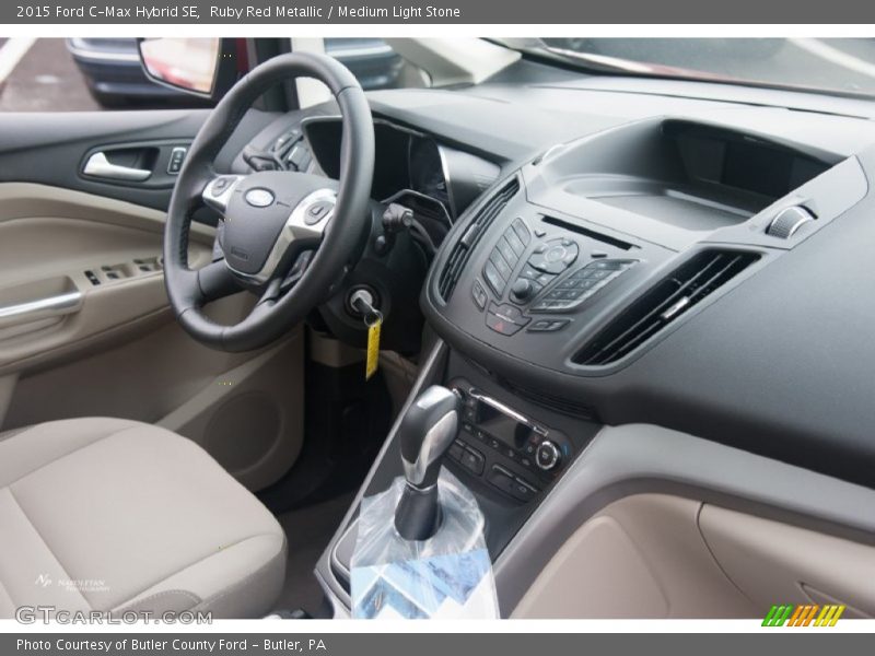 Ruby Red Metallic / Medium Light Stone 2015 Ford C-Max Hybrid SE