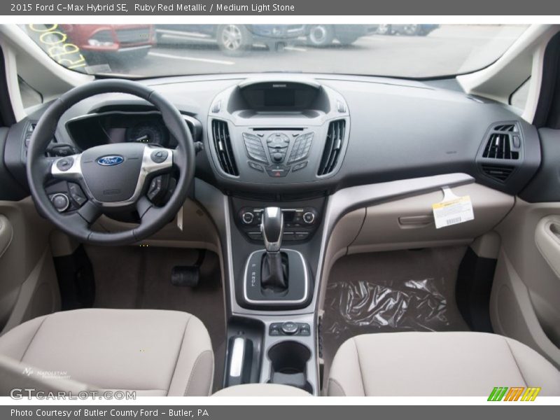 Ruby Red Metallic / Medium Light Stone 2015 Ford C-Max Hybrid SE