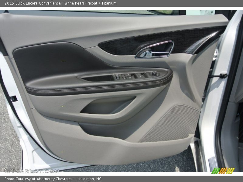 White Pearl Tricoat / Titanium 2015 Buick Encore Convenience