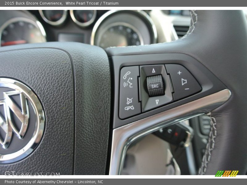 White Pearl Tricoat / Titanium 2015 Buick Encore Convenience