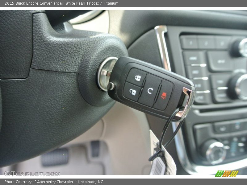 White Pearl Tricoat / Titanium 2015 Buick Encore Convenience