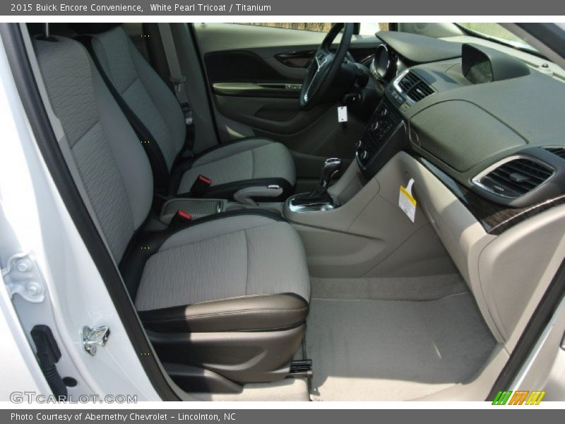 White Pearl Tricoat / Titanium 2015 Buick Encore Convenience