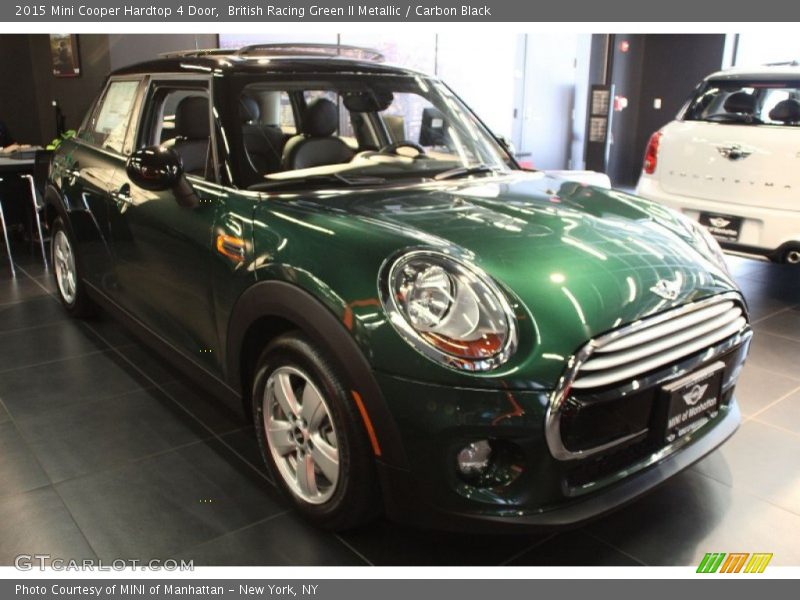 British Racing Green II Metallic / Carbon Black 2015 Mini Cooper Hardtop 4 Door