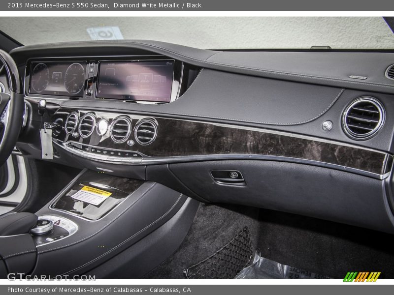Diamond White Metallic / Black 2015 Mercedes-Benz S 550 Sedan