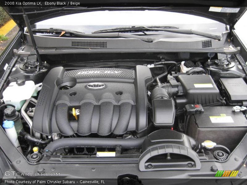 Ebony Black / Beige 2008 Kia Optima LX