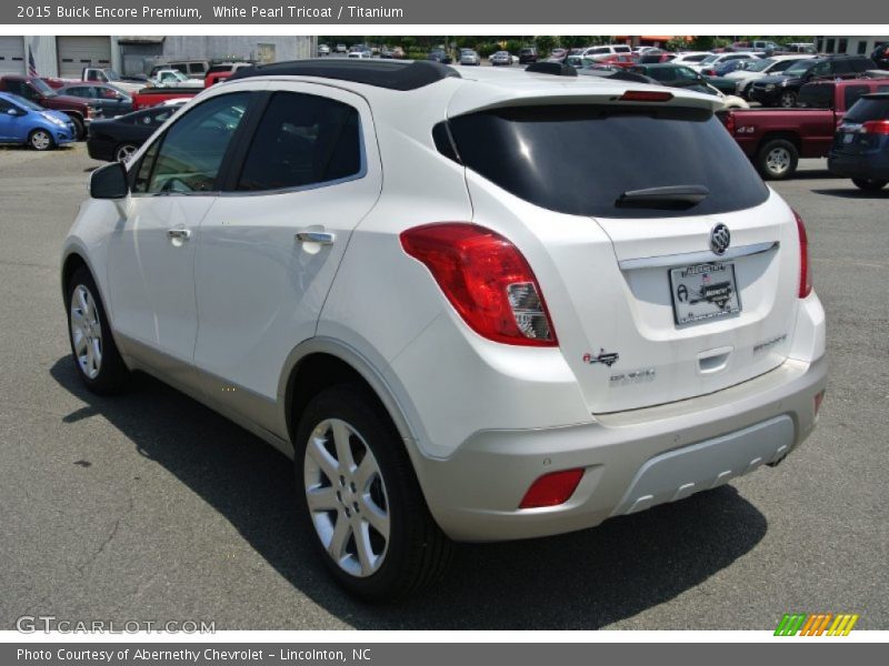 White Pearl Tricoat / Titanium 2015 Buick Encore Premium