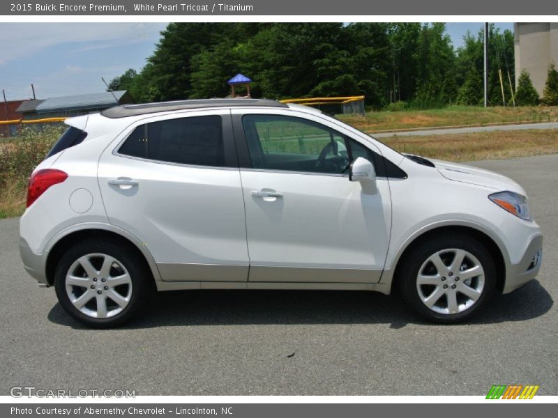 White Pearl Tricoat / Titanium 2015 Buick Encore Premium
