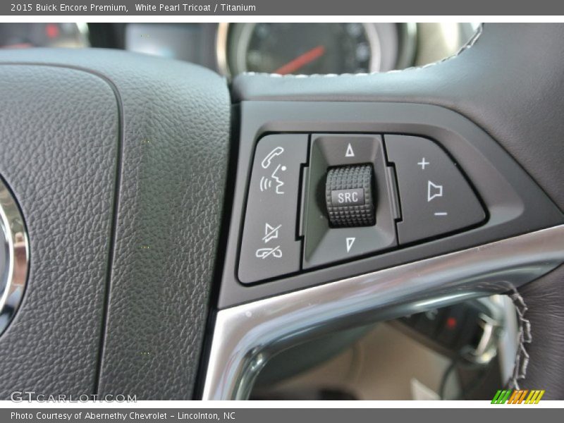White Pearl Tricoat / Titanium 2015 Buick Encore Premium