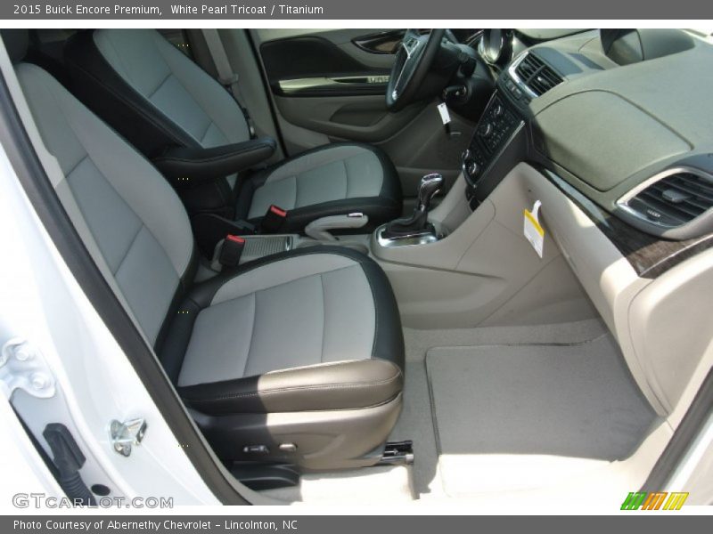 White Pearl Tricoat / Titanium 2015 Buick Encore Premium