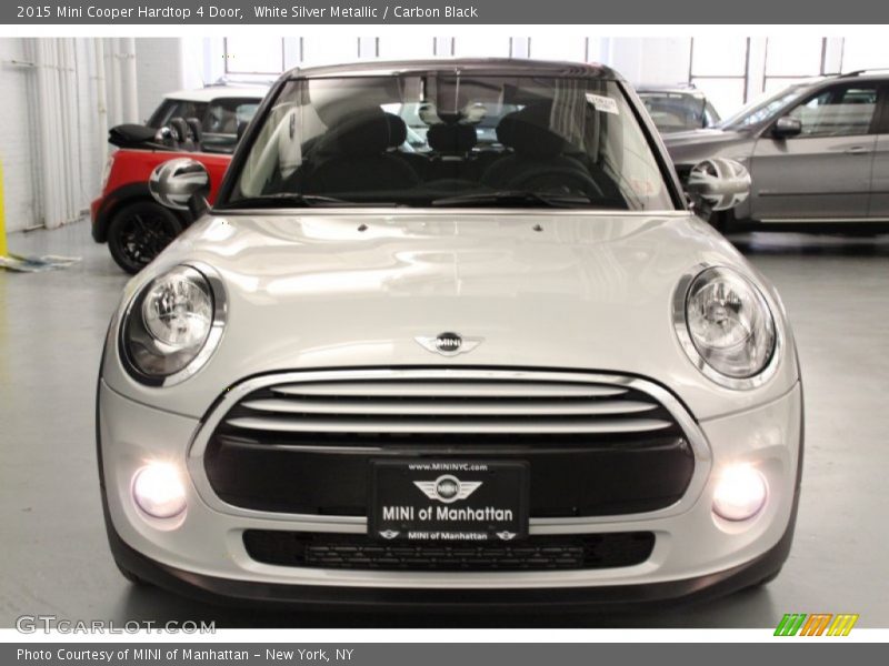 White Silver Metallic / Carbon Black 2015 Mini Cooper Hardtop 4 Door