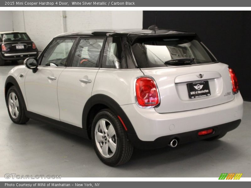 White Silver Metallic / Carbon Black 2015 Mini Cooper Hardtop 4 Door