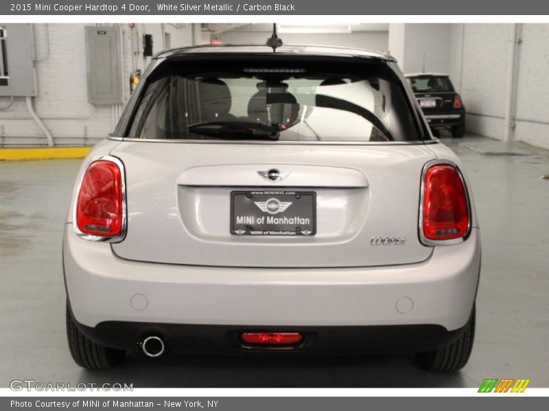 White Silver Metallic / Carbon Black 2015 Mini Cooper Hardtop 4 Door