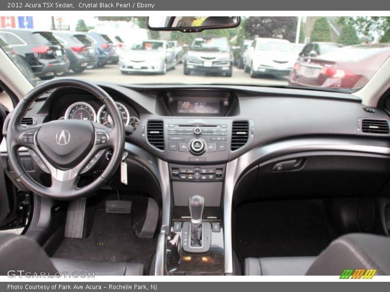 Crystal Black Pearl / Ebony 2012 Acura TSX Sedan