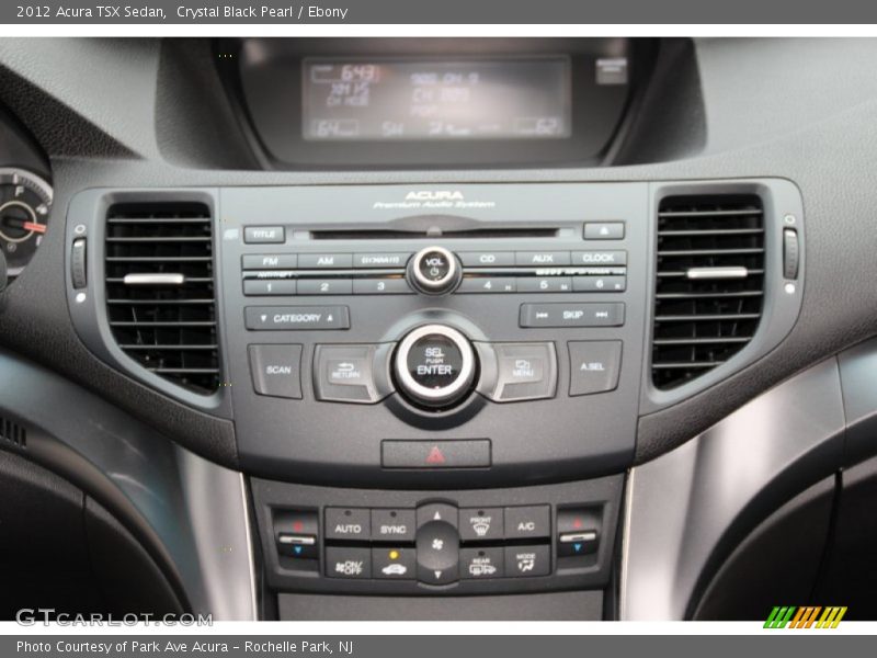Crystal Black Pearl / Ebony 2012 Acura TSX Sedan