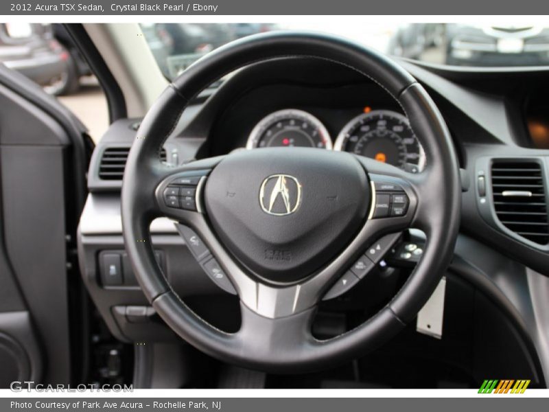 Crystal Black Pearl / Ebony 2012 Acura TSX Sedan
