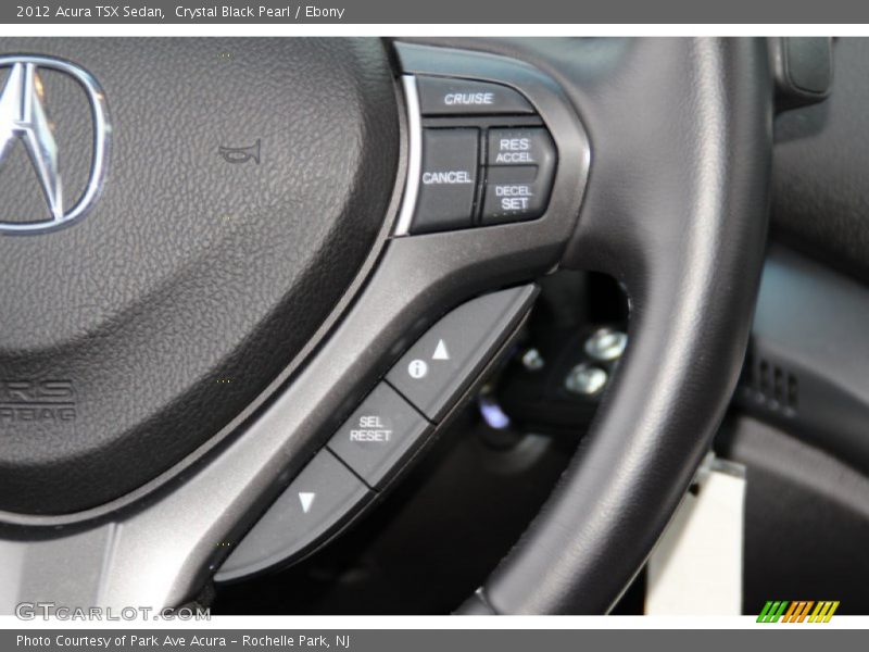 Crystal Black Pearl / Ebony 2012 Acura TSX Sedan