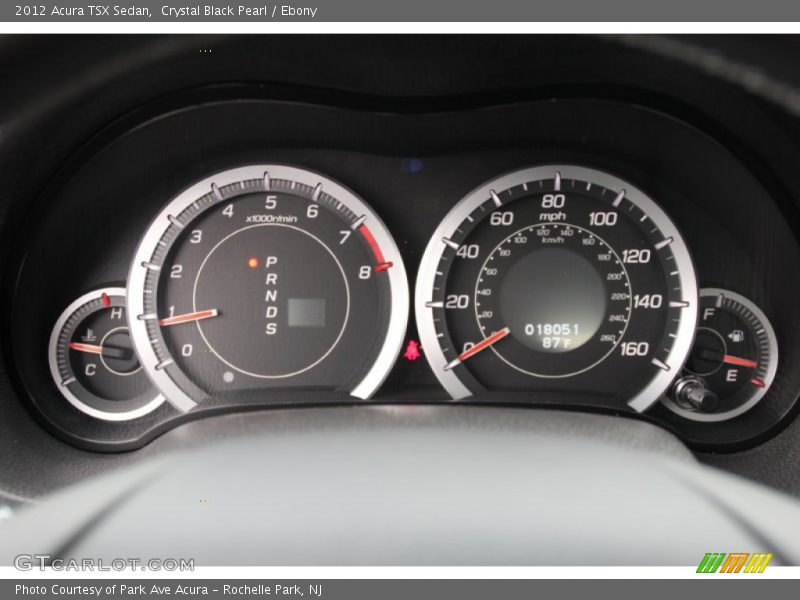 Crystal Black Pearl / Ebony 2012 Acura TSX Sedan