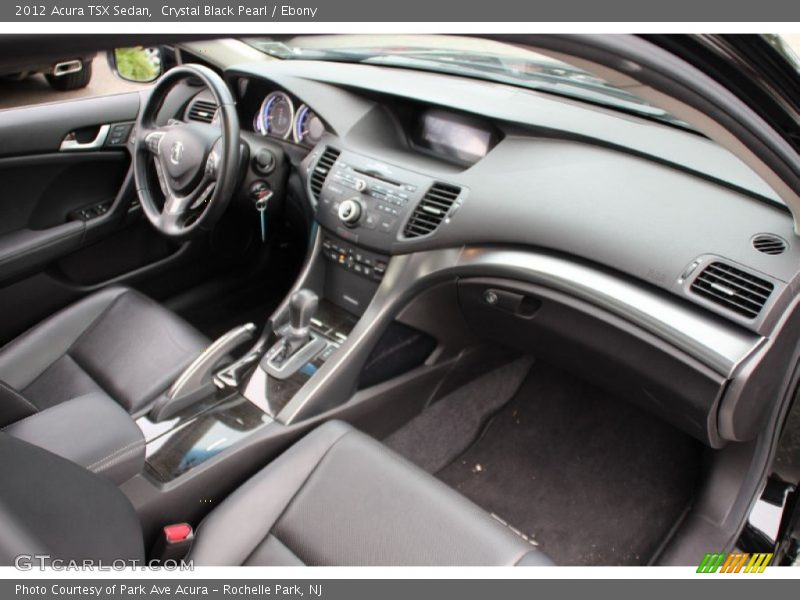 Crystal Black Pearl / Ebony 2012 Acura TSX Sedan