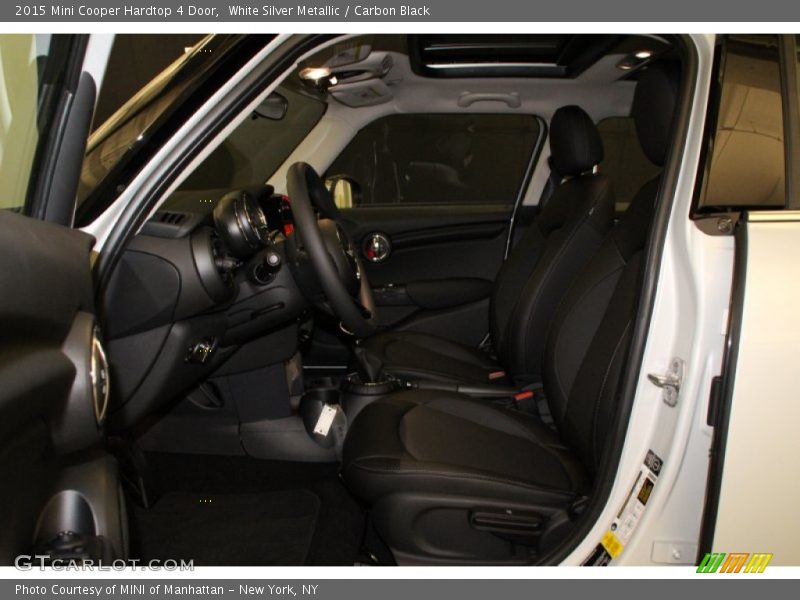 White Silver Metallic / Carbon Black 2015 Mini Cooper Hardtop 4 Door