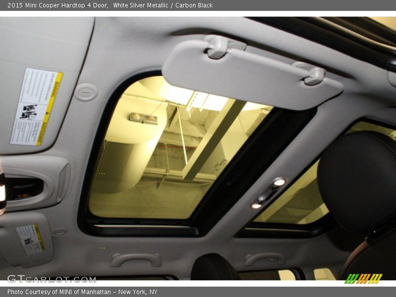 White Silver Metallic / Carbon Black 2015 Mini Cooper Hardtop 4 Door