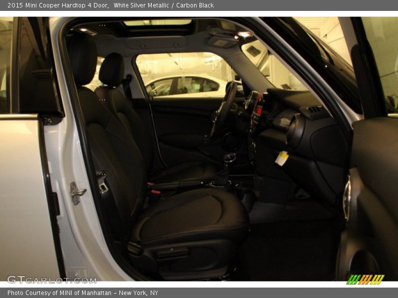 White Silver Metallic / Carbon Black 2015 Mini Cooper Hardtop 4 Door
