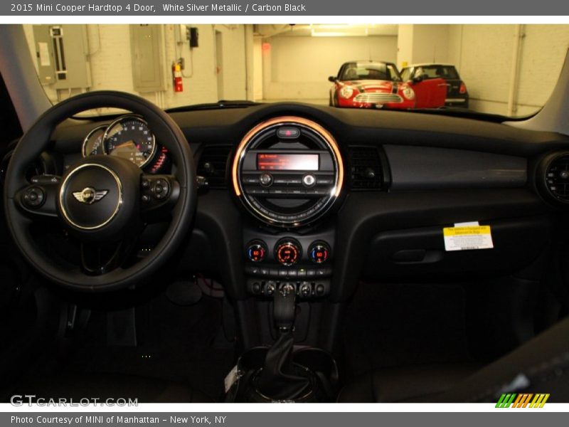 White Silver Metallic / Carbon Black 2015 Mini Cooper Hardtop 4 Door