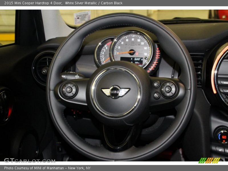 White Silver Metallic / Carbon Black 2015 Mini Cooper Hardtop 4 Door