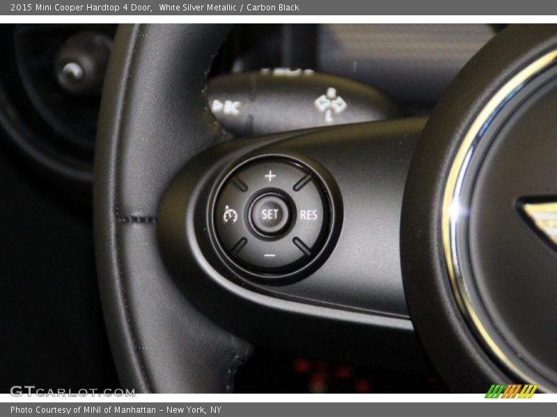 White Silver Metallic / Carbon Black 2015 Mini Cooper Hardtop 4 Door