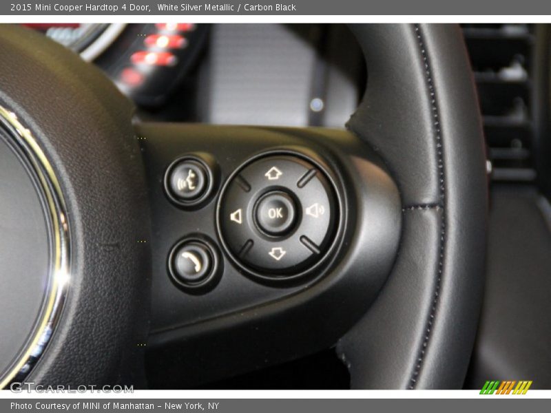 White Silver Metallic / Carbon Black 2015 Mini Cooper Hardtop 4 Door