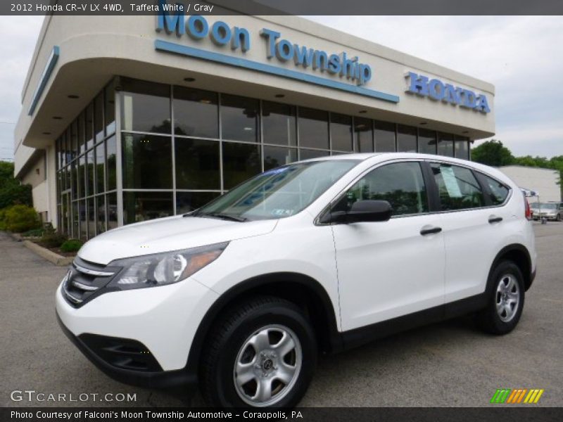 Taffeta White / Gray 2012 Honda CR-V LX 4WD