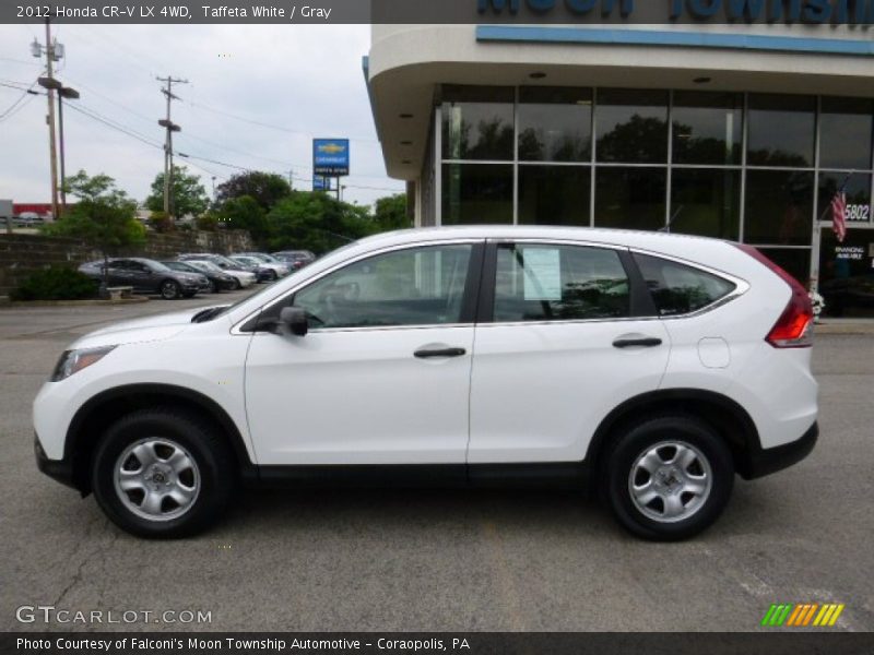 Taffeta White / Gray 2012 Honda CR-V LX 4WD