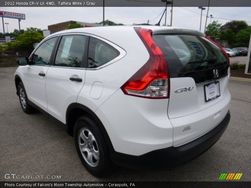 Taffeta White / Gray 2012 Honda CR-V LX 4WD