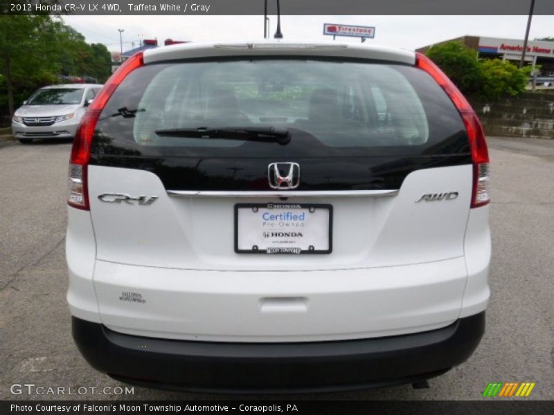 Taffeta White / Gray 2012 Honda CR-V LX 4WD