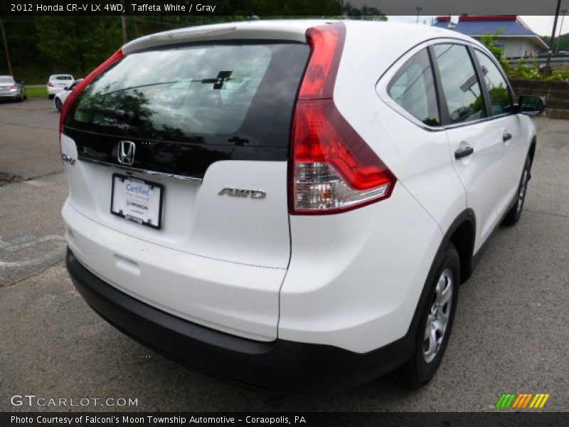 Taffeta White / Gray 2012 Honda CR-V LX 4WD